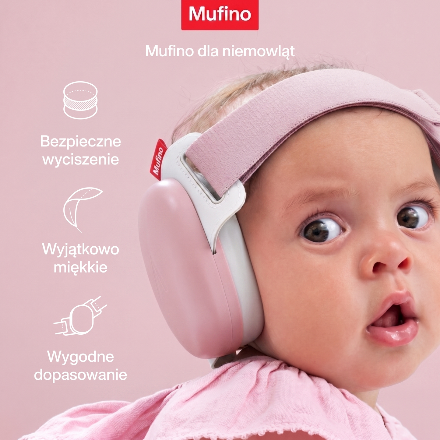 Mufino™ — nauszniki wyciszające dla niemowląt i dzieci